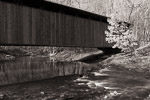 Linton Stephens Covered Bridge B&W